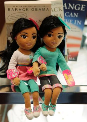 sasha and malia dolls